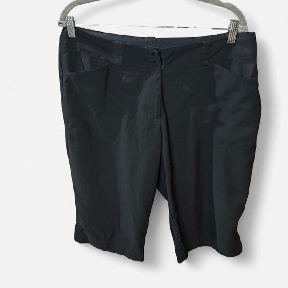 Nike Golf Dri-FIT Women's Shorts Size 12 Black Athletic Performance Bermuda